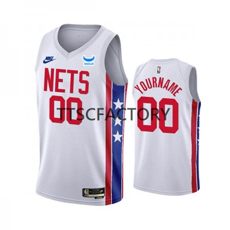 Muške NBA Dres Brooklyn Nets Personalizirani Nike 2022-23 Classic Edition Bijela Swingman